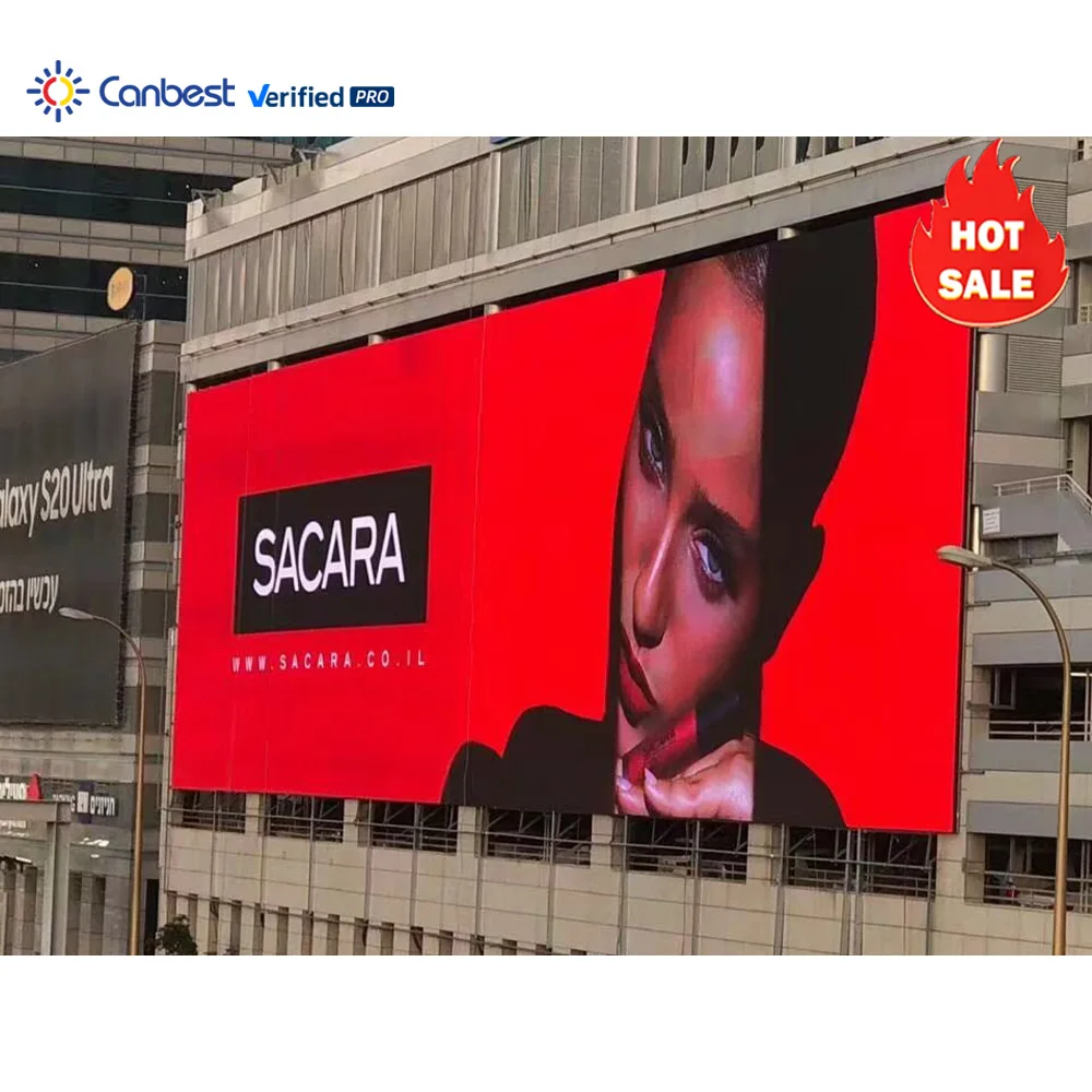 8X16 Outdoor Advertising Led Display Screen Wifi External Screen Supplies Digital Sign Dynamic Picture Ip67 Outside Videowall