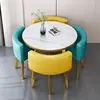 imitation stone pattern table gold frame