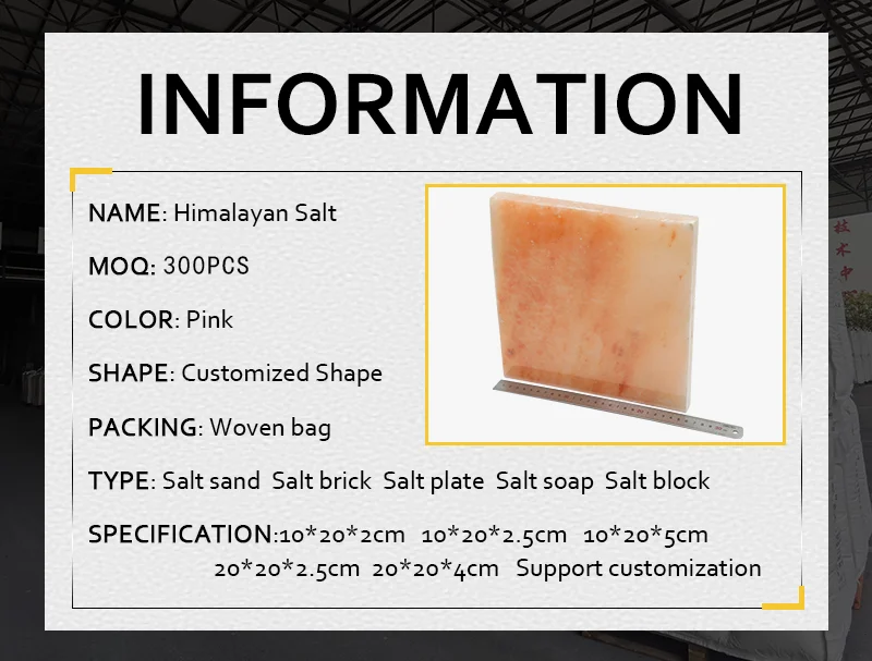 Wholesale High Quality Natural Himalayan Pink Salt Brick for Sweat Room Construction factory