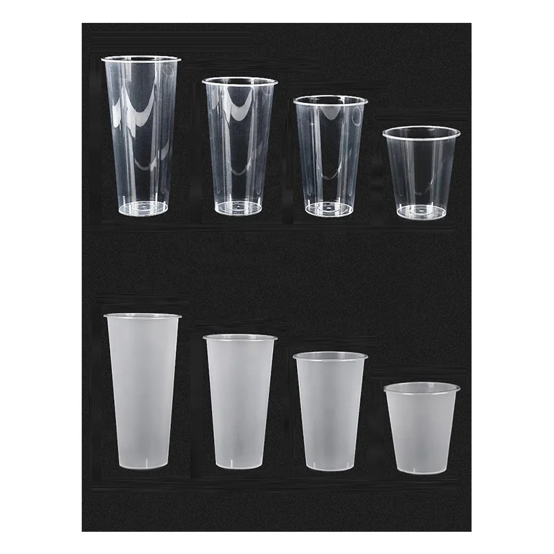 Cheap 500ml Plastic Cups for Bubble and Milk Tea With Spot Wholesale
