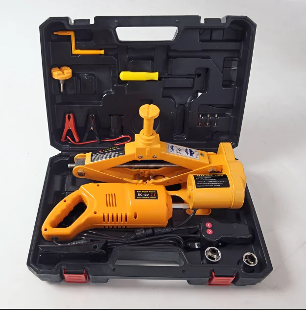 Портативный 12 вольт 3 тонны электрический ножничный Автомобиль Джек удар гаечные ключи