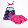 Halter Neck Skirted Swimsuit Set