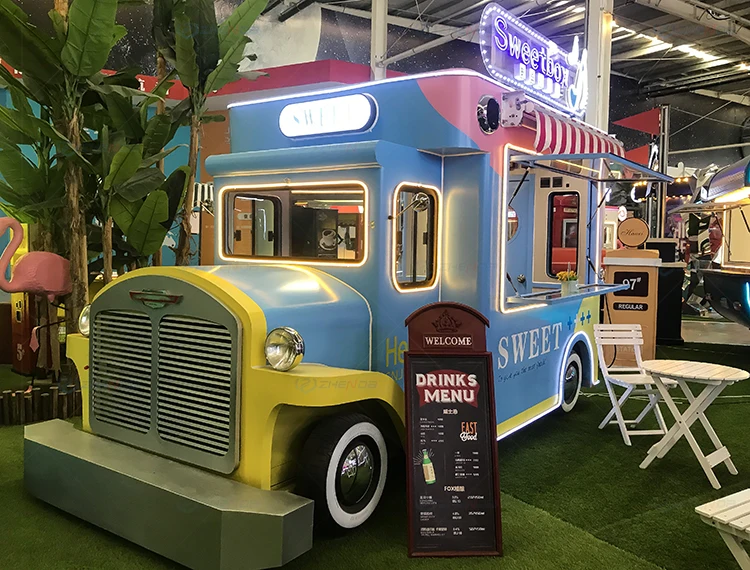 Retro Food Truck for Retail Shop on Street/Street Legal Electric