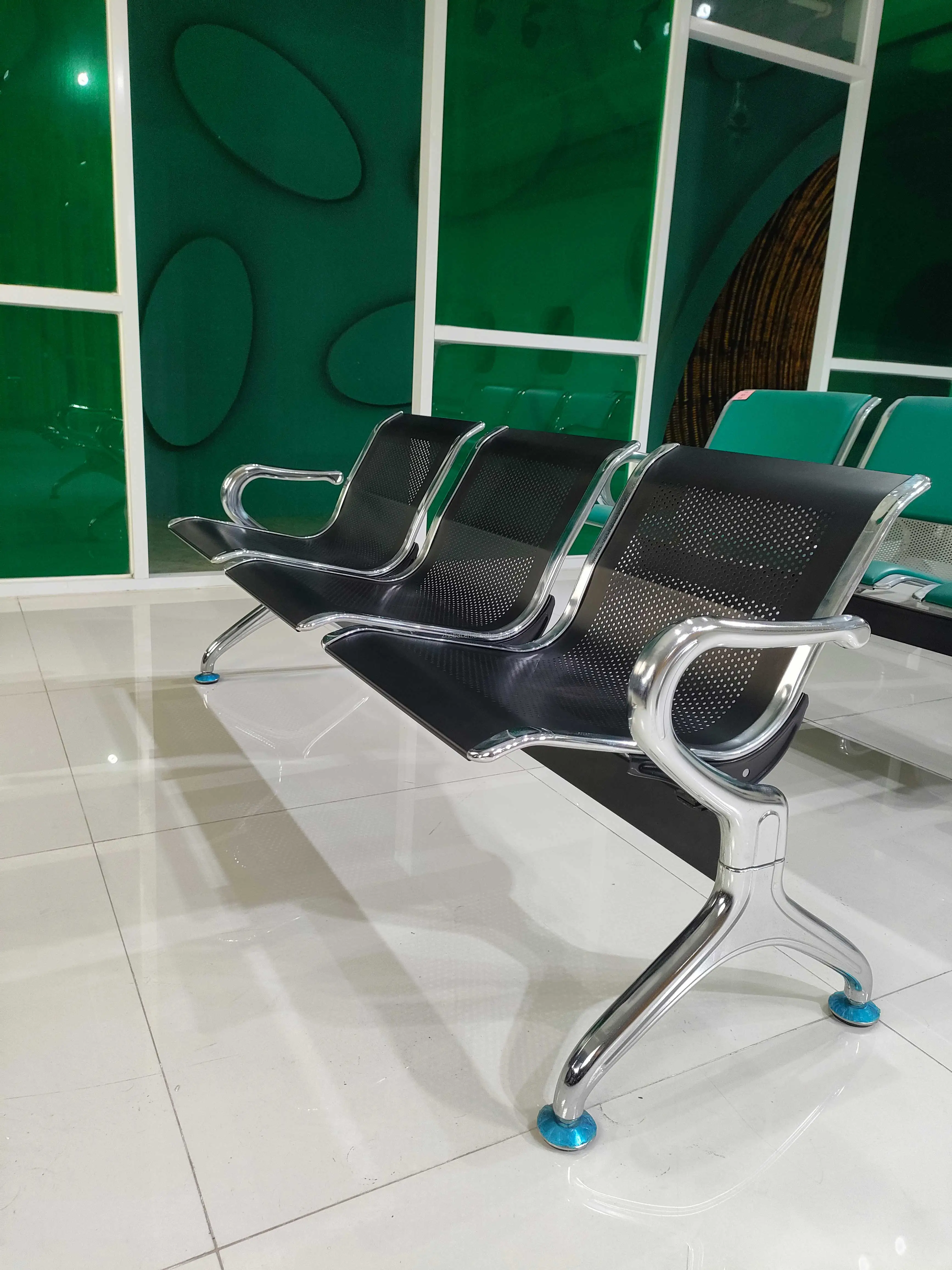 Hot Sale Customized Infusion Chair 1-5 Seat Stainless Steel Modern Design Durable Hospital Waiting Chairs Gym School 5-Year 4