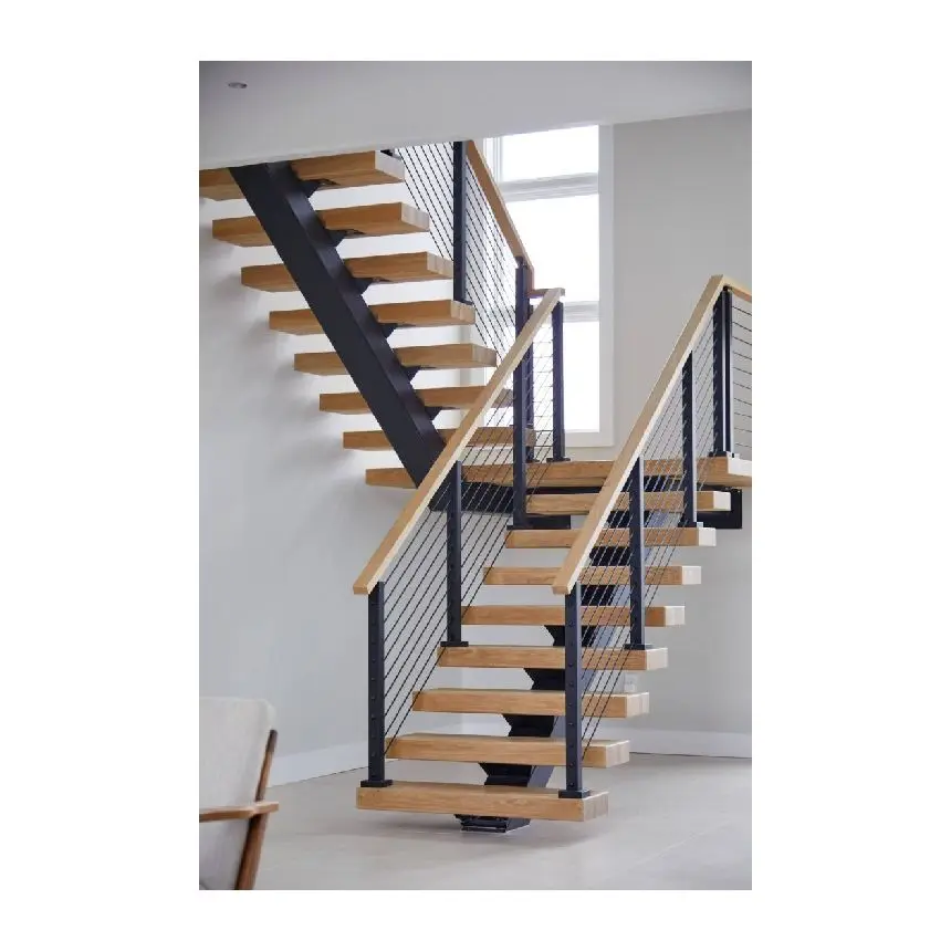 Solid Ash Wood Stair Treads Indoor and Outdoor Wood Stair Steps