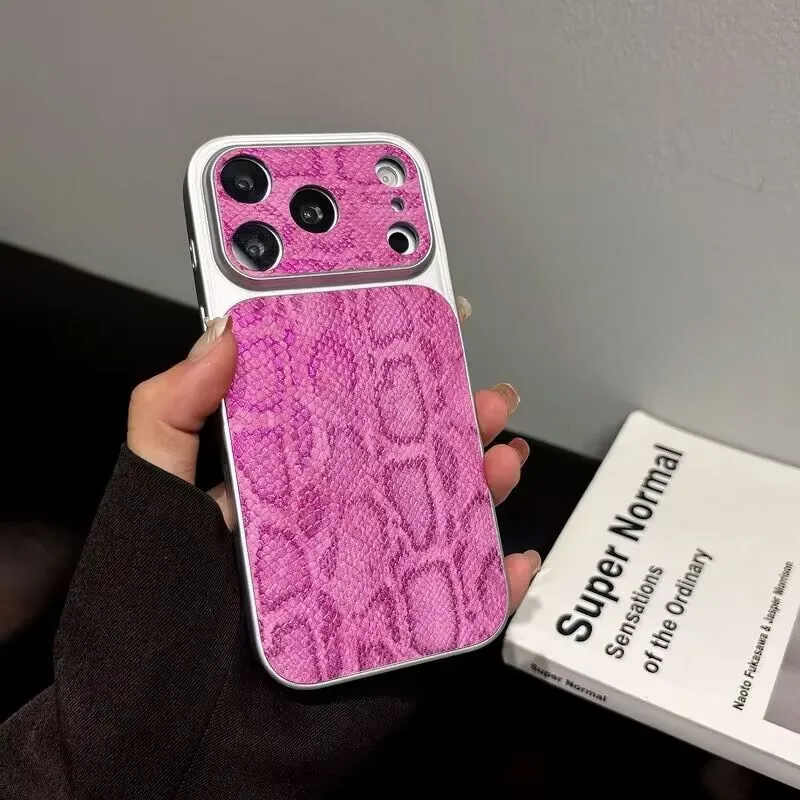 Wholesale Snake Texture Print Shockproof Mobile Phone Cases for Iphone17 Air 16 Plus Promax 15 14 13 12 11 Protective Back Cover