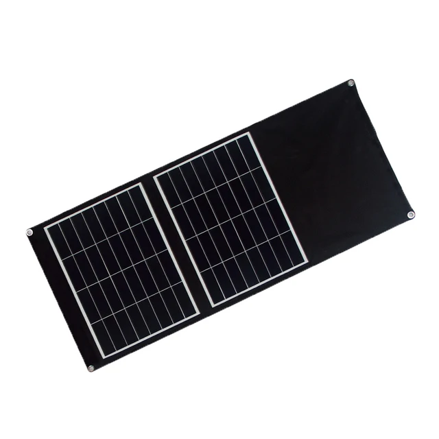 OEM Customization Outdoor Portable Light Weight Sunpower High Efficiency Laptop Charging 60W Folding Solar Panels Bags