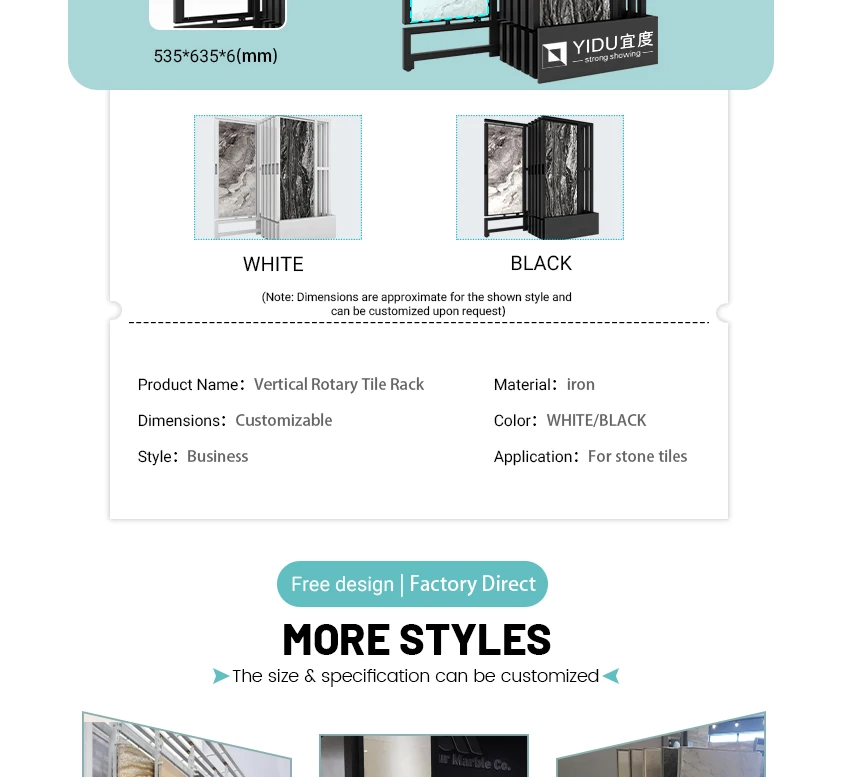 Modular Shutter Sample Rack Design Customized Double Sided Sliding Modular Thick Frame Marble Sample Rack ...