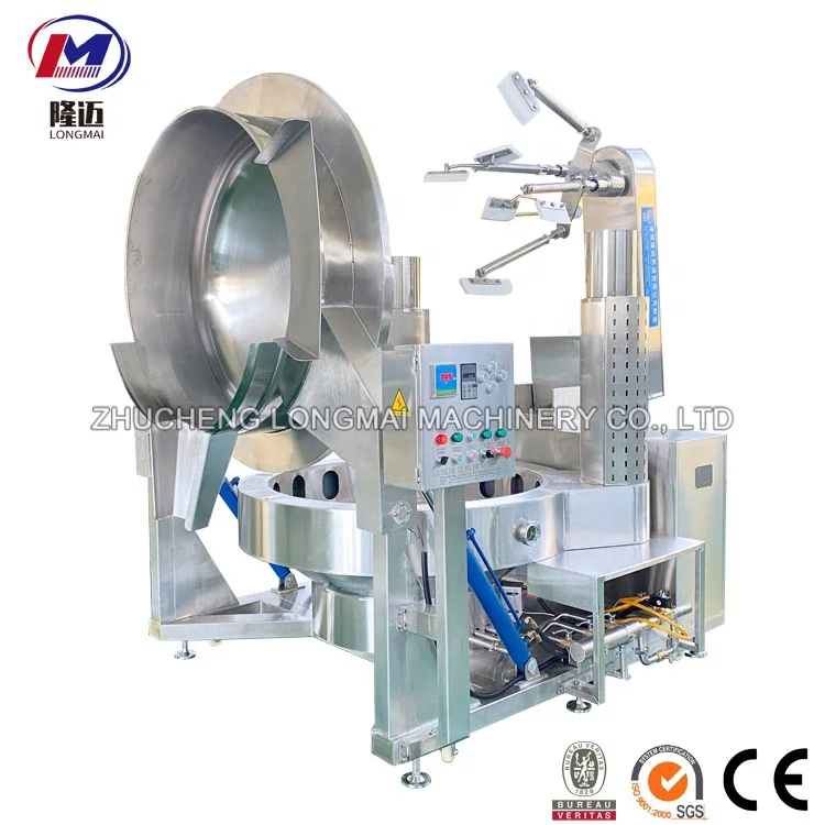 High Capacity Biryani Cooking Mixer Machine Commercial Automatic Cooking Pot for Steamed Bun Fillings