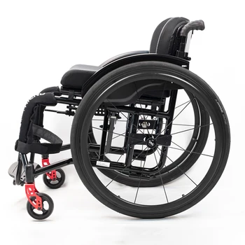 2024 Hot Sales Luxury Aluminium  Manual Sport Wheelchair Foldable Lightweight  Wheel Chair Ultra Light Mobility Outdoor Disabled