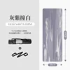【สีเทา-ม่วงและสีขาวตัดกัน】พื้นผิวเปลือกมะพร้าว - ยางธรรมชาติ กันลื่นและทนต่อการสึกหรอ
