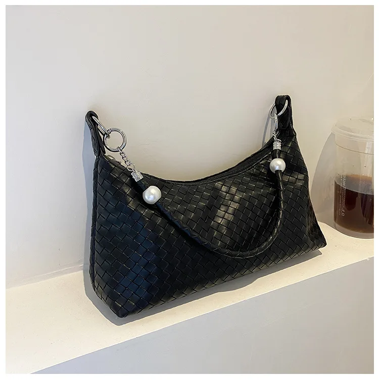 Spring New Woven Fabric Large Capacity Tote Messenger Purse Trendy Korean Bags Women Handbags