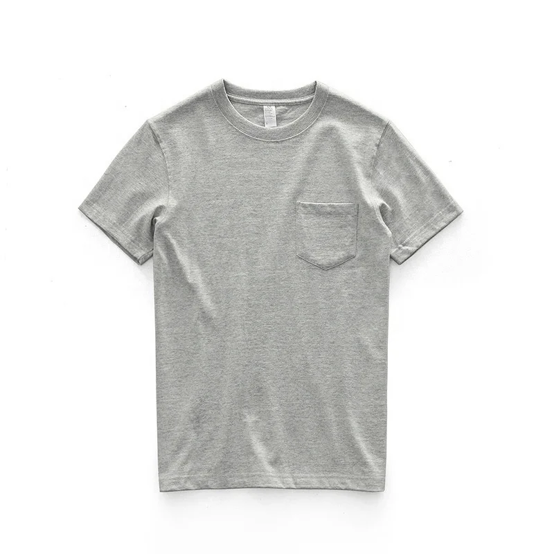 JL-82503 Wholesale New Summer ECO Friendly T Shirt Bamboo T Shirts Men’s Plain T Shirt With Pocket