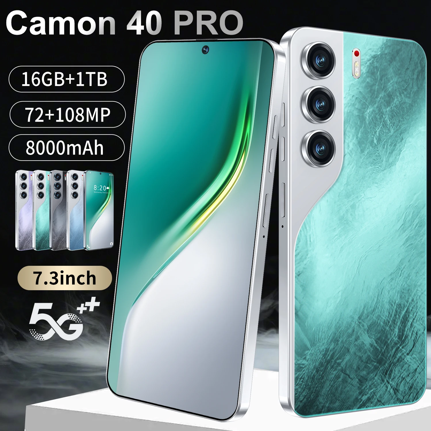 Tecno Camon 40 Pro 5G - Unlocked Smartphone with 1TB Storage