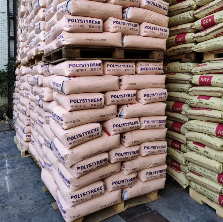 GPPS HIPS  Polystyrene Pellets Plastic Raw Materials PS Granules MFI 10