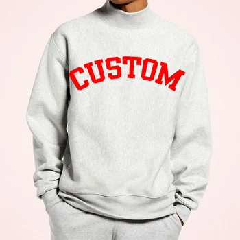 Custom Mock Neck Sweatshirt for Men & Women - Eco-Friendly