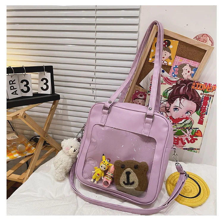 Kawaii Japanese Itabag Shoulder Crossbody Bag Anime Pin Display