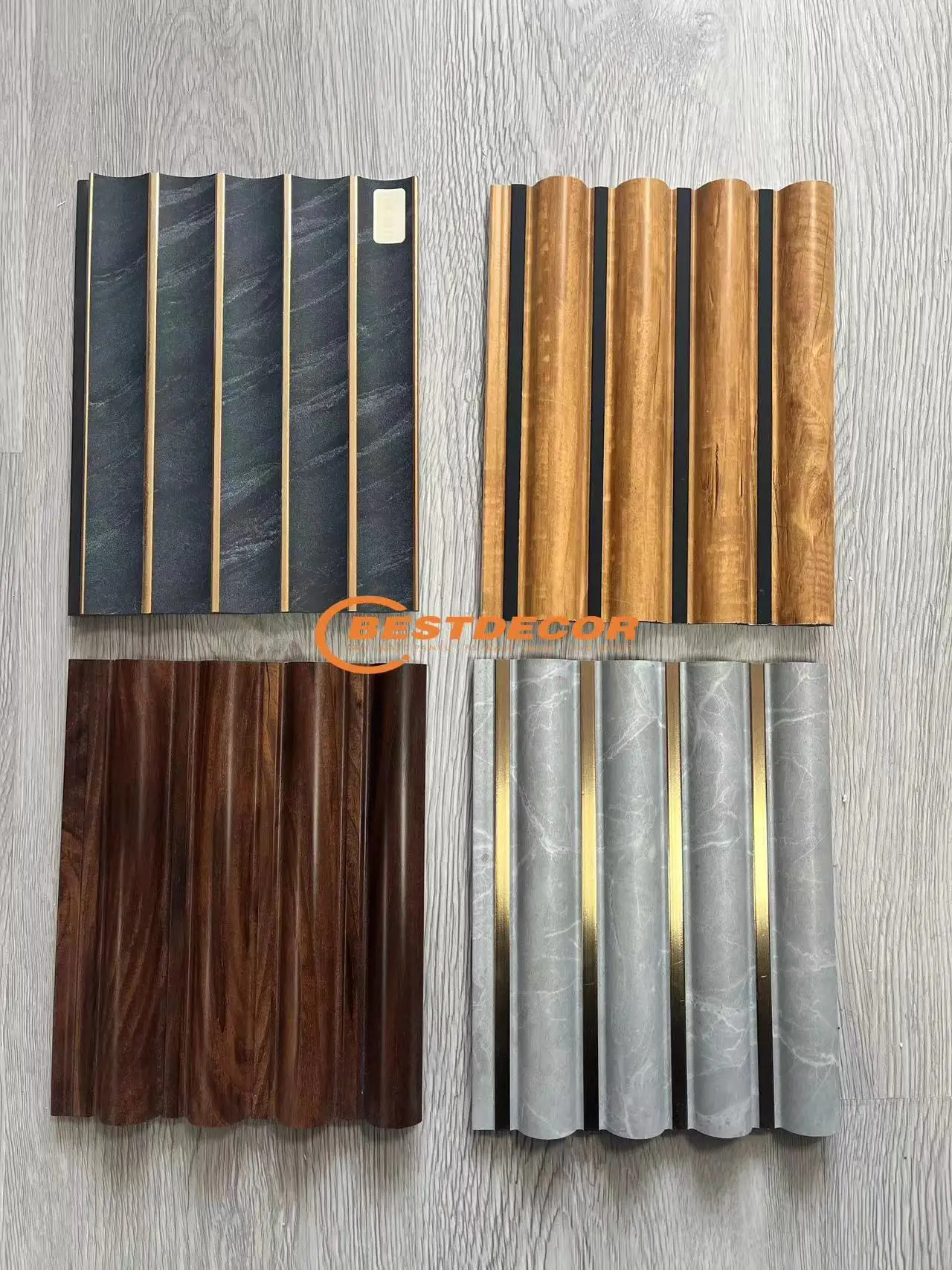 High Quality Interior Wooden Color 3d Ps Wall Panels For Home Decor ...