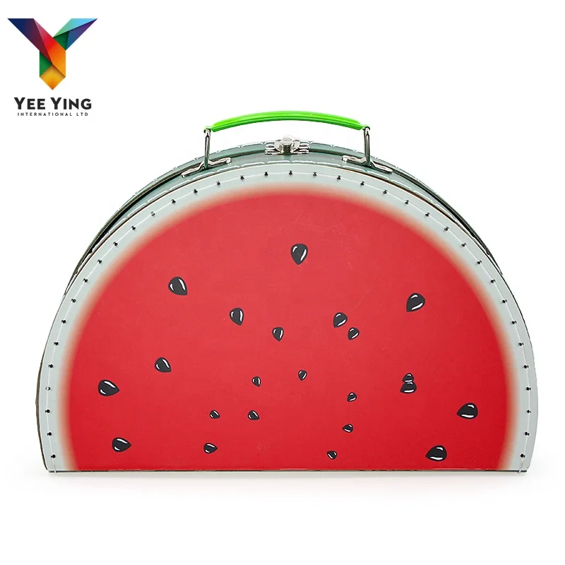 Watermelon Pattern Color Cardboard Box Candy Box Suitcase Cosmetic Package Paper Box