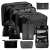 [set de aseo y maquillaje de once piezas] negro