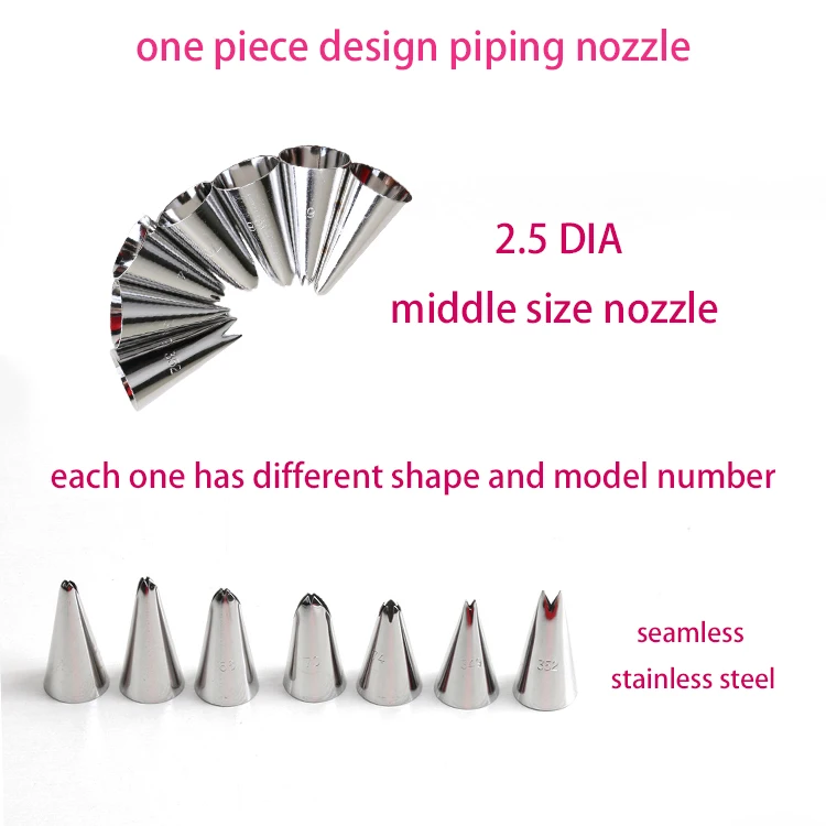 1 Pc Big Leaf Rose Flower Shape Icing Piping Tips Stainless Steel Baking Tool Nozzle For Pastry