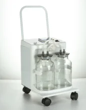 Hospital Electric Double Bottles Apparatus Aspirator Suction Machine Oil-free Medical Suction Unit with trolley