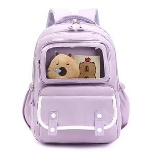 Large Capacity Backpack for Female College Students Retro Backpack Cute Backpack for Junior High School Students