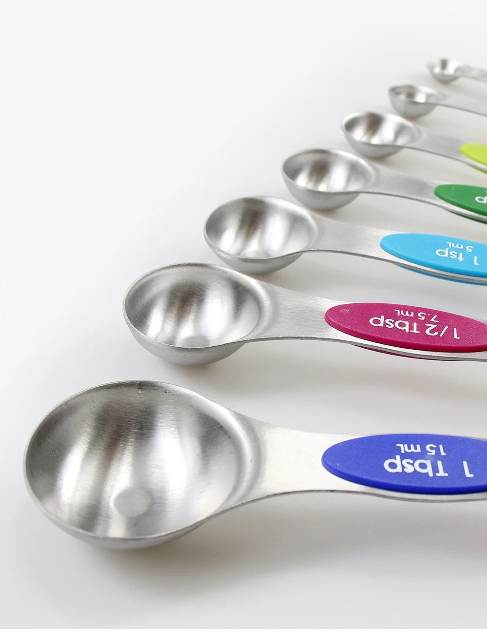 Double Head 430 Stainless Steel Measuring Cups 8 PCS Custom Logo