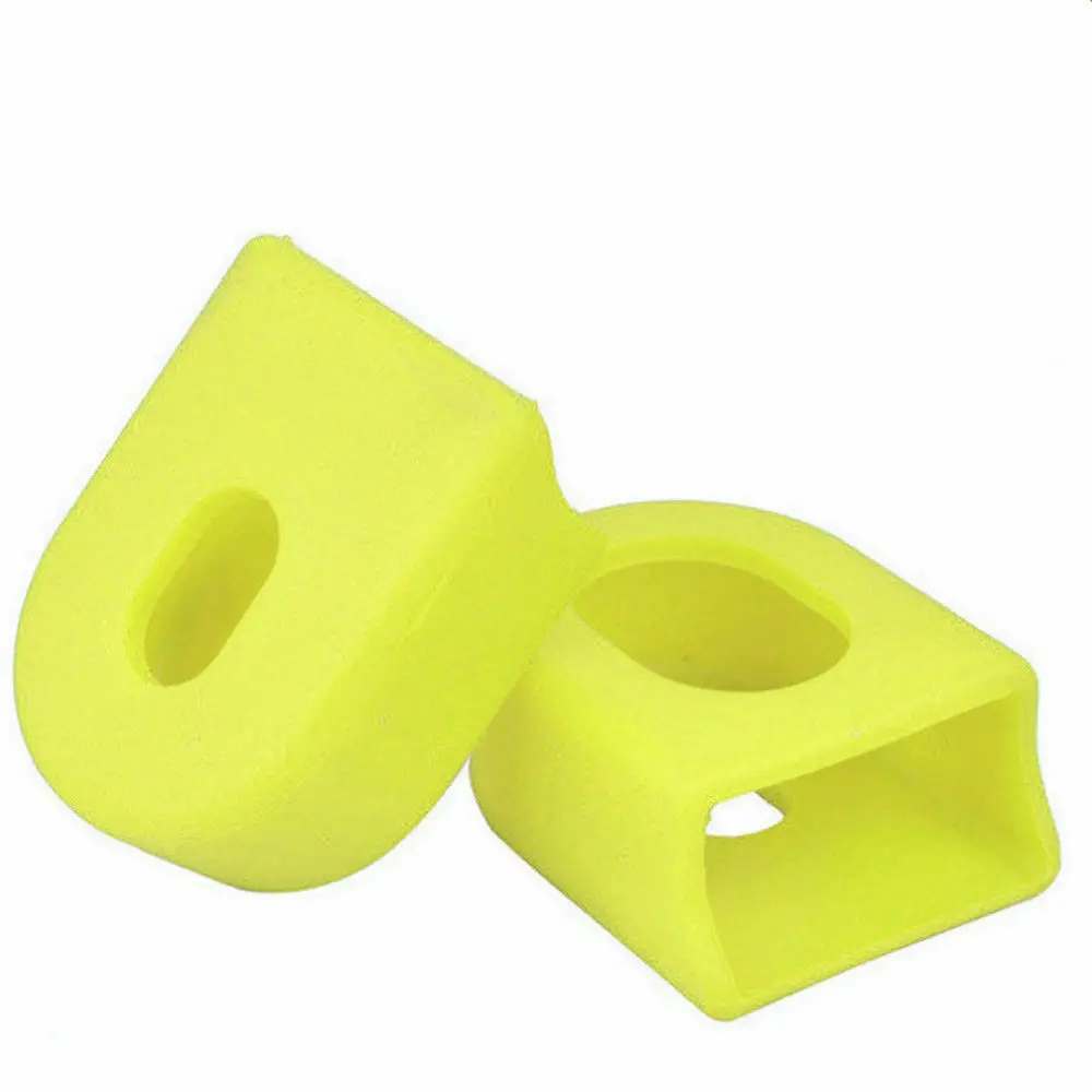 1Pair Bicycle Crank Protector Cover Silica Gel Race Face Mountain Bike Road Cycle Crank Boot Protectors