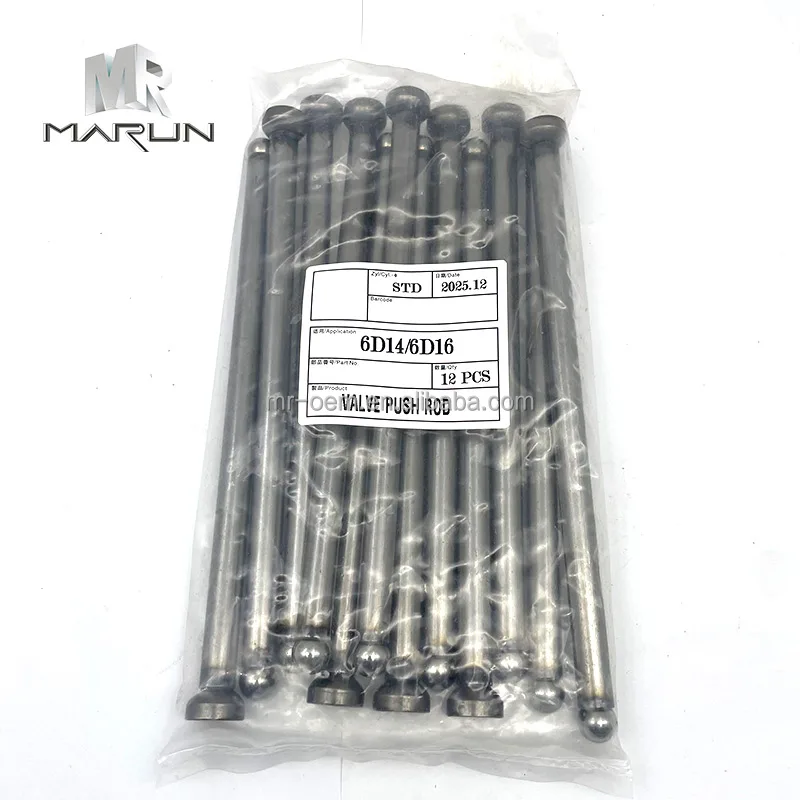 Apply to 6D14 6D16 Excavator Valve Push Rod Construction Machinery