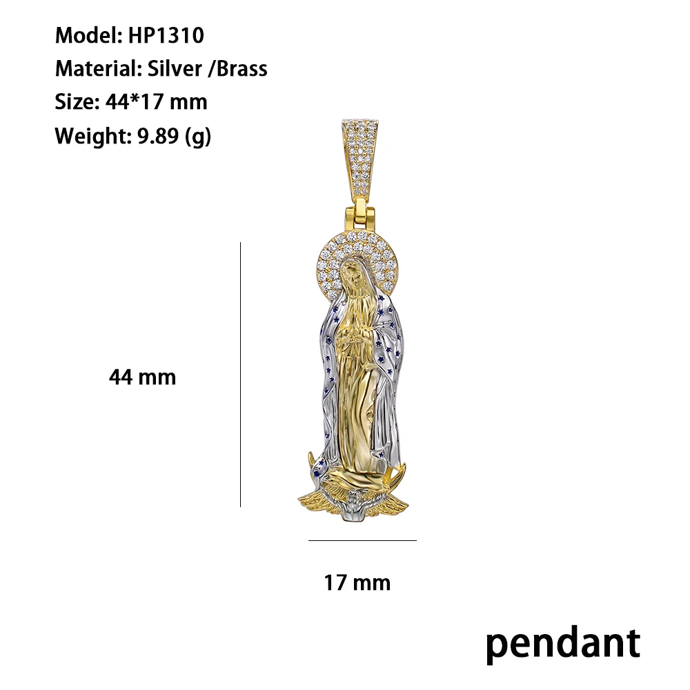 Icy Out 18k Gold Plated Cubic Zircon Moissanite Diamond 925 Sterling