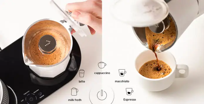 Milk Frother Italian Mocha Pot 