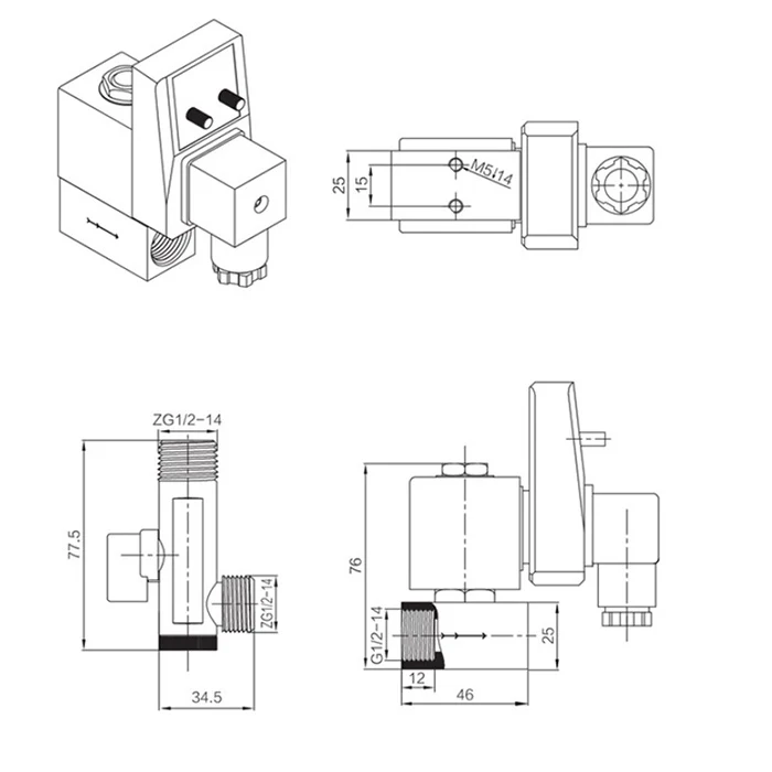 Solenoid Switch Drainage Solenoid Valve / Water Solenoid Valve - Buy ...