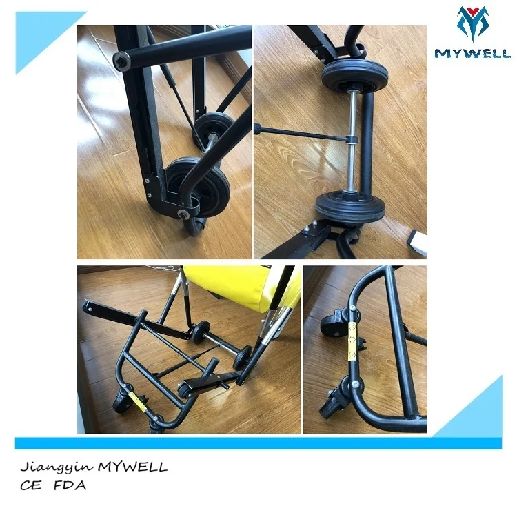 M-EC05 mywell горячая Распродажа инвалидов пожилых складной алюминиевый стул для эвакуации носилки для лестниц