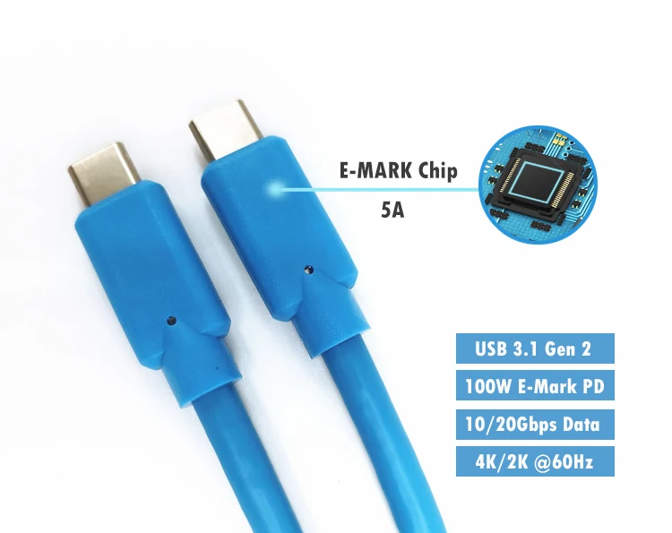 Type C Extension Cable 10gbps 20gbps Usb 4 40gbps 20v 5a 100w Cable To