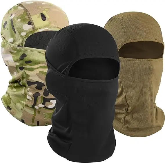 PURE Custom Solid Camo Uv Protection Hood Balaclava Face Mask Breathable Cycling Neck Scarf Gaiter Motorcycle Fish Ski Mask