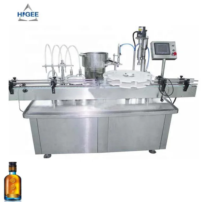 200ml Vodka Bottle Filling Machine With Gin Chinese Liquors Spirit Rum Brandy Bottling Machine Line