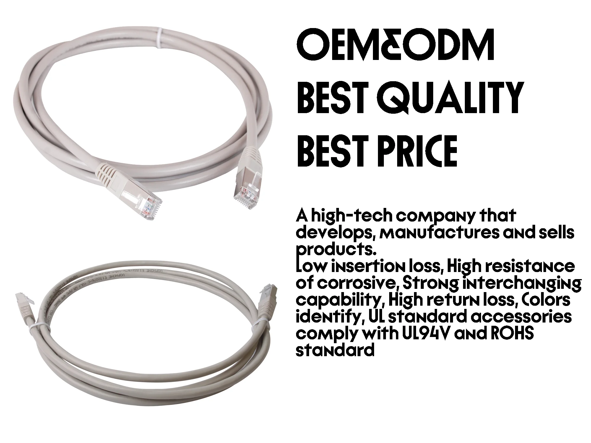 6A Unshielded RJ45 Patch Cables - Cost - Effective, High - Quality Networking Solution supplier