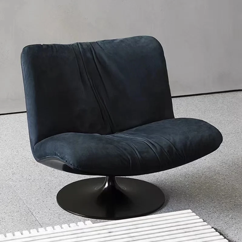 Modern Rotating Accent Chairs Fiberglass Fabric Single Sofa Chair ...