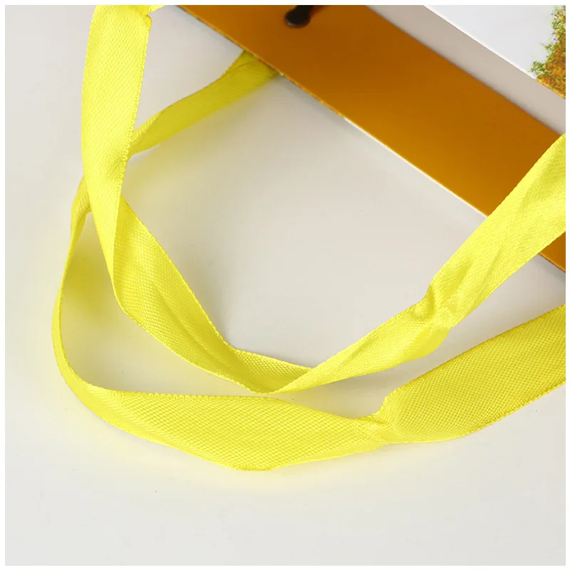 Jinayon Sacos de Papel com Impressão Personalizada, Sacolas Fashion com Alça de Fita