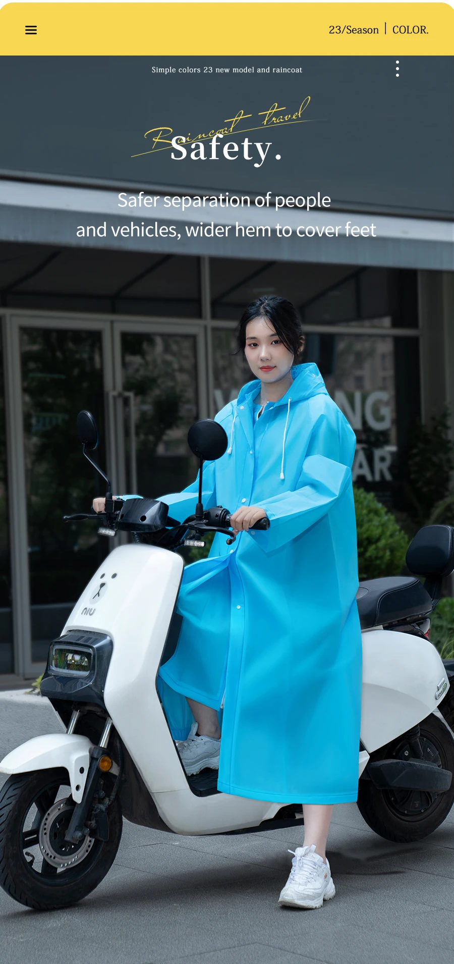 low price motorcycle riders blue waterproof windproof rain coat  For Outdoor manufacture