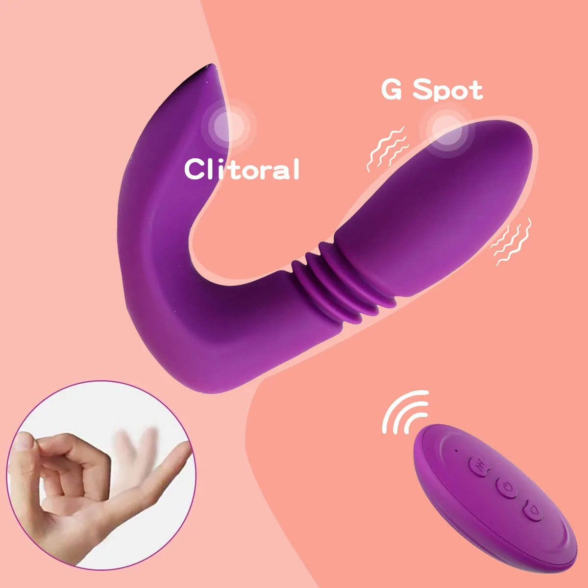 Wearable Wireless Vibrator with Remote Control - 12 Frequencies