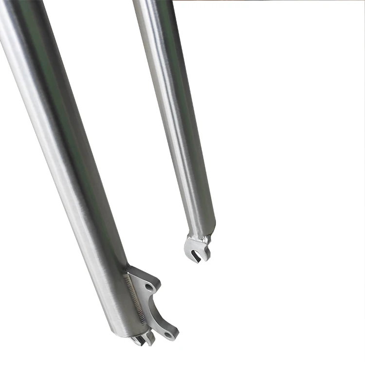 Titanium Bicycle Fork Rigid Fork Titanium Mtb Fork Factory Price of 29" Carton Mountain Bike Silver Round Dado Plano Fox 26 Mm