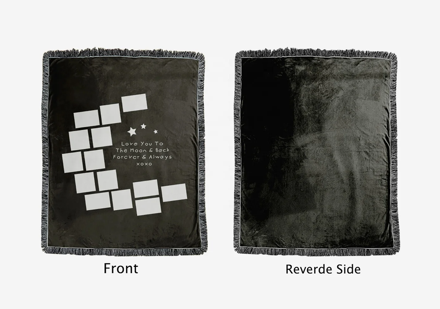 Prosub Crystal Velvet Sublimation Blanket Blanks Love You To The Moon