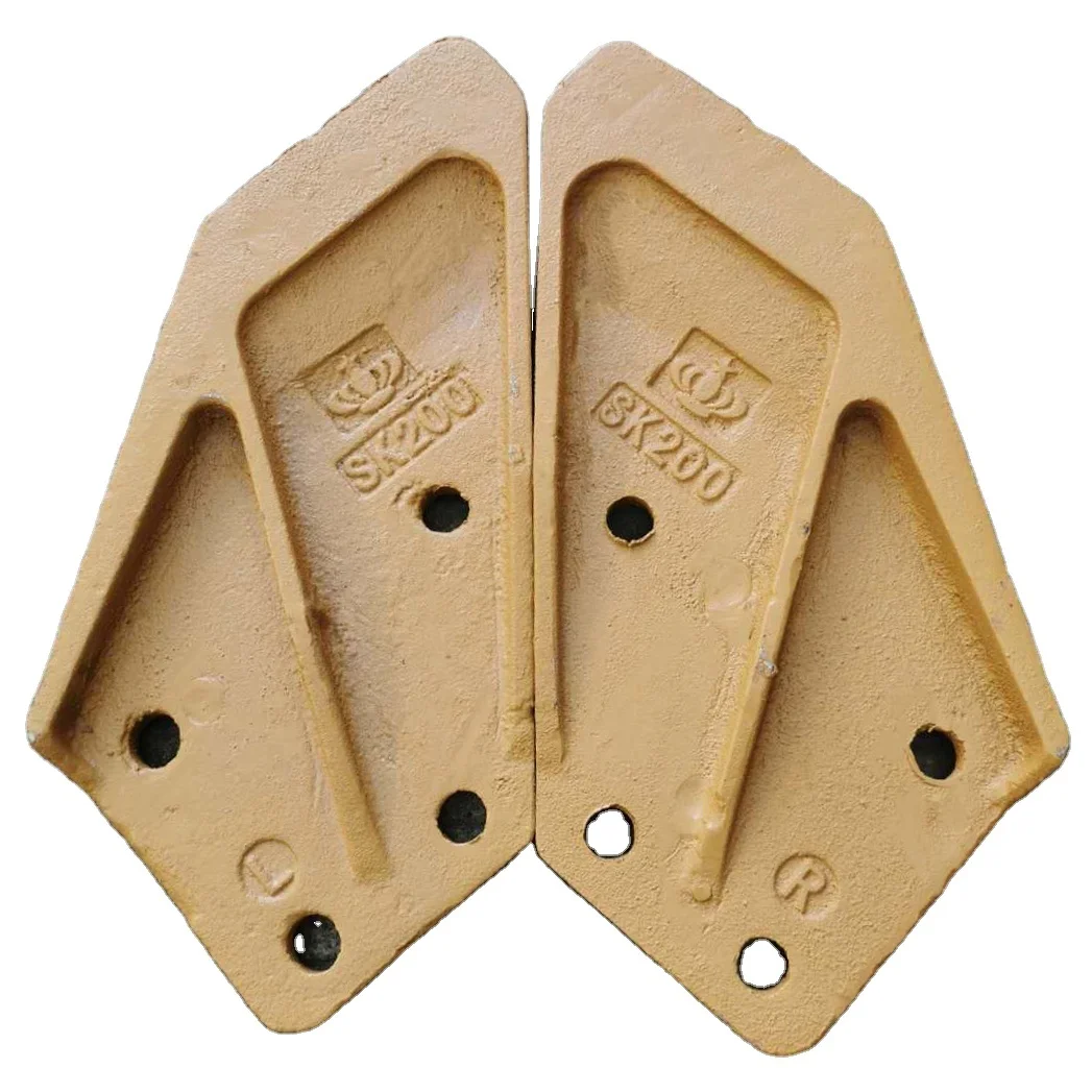 Excavator Bucket End Bit Side Cutter SK200 PC100 Spare Parts