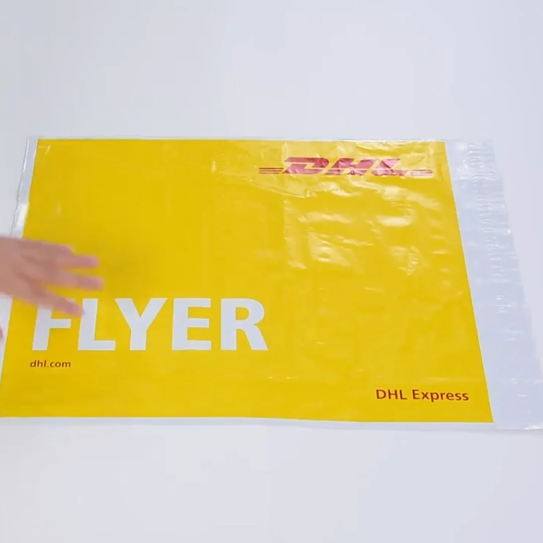 Custom Printed Airway Bill Enclosed Bag Clear Packing List Pouch Self