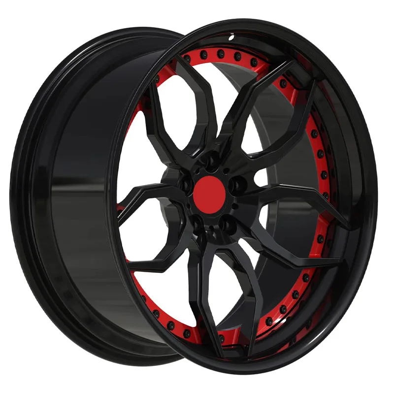 Customized Luxury Monoblock 2 Piece Forged Alloy Wheels for High End Forged WHEELs Racing Cars factory