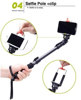 YunTeng 088 Handheld Extendable Selfie Stick Camera Monopod With Mobile Phone Holder for Smartphone YunTeng YT-088 detail image