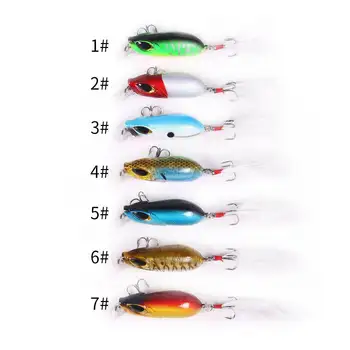 6 Colors 3D Vibration Metal Jigging Lures 55mm 7g-20g Bass Trout Marlin Saltwater Fishing Lures with Hooks – Metal Jig – view 3