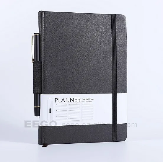 Journals Leather Promotional Pu Meeting Pocket Wholesale Set A5 Gift Personalized Notebook for Students